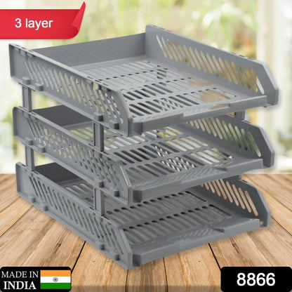 Multifunctional File Rack Drawers: Desktop Storage for Office Supplies (4/3 Layers)